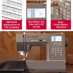 SINGER Heavy Duty 6800C Computerized Sewing Machine with Accessory Kit | Strong Motor with Enhanced Piercing Power, 586 Stitch Applications, LCD Screen, Full Metal frame & 1-step Buttonhole