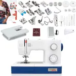 Bernette B05 Academy Heavy Duty Sewing Machine | Extension Table, 30 Stitches Variety, 12 Presser Feet, LED Light, Foot Control Accessories | Portable Quilting & Embroidery Kit for Beginners & Pros