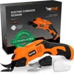 Electric Scissors for Cutting Fabric, Cardboard & Plastic – Rechargeable Cordless Electric Scissors Cutter with 2 Blades – Ideal for Crafting, Box Shredding & Tailoring