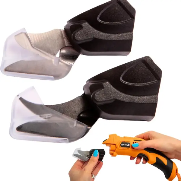 Electric Scissors for Cutting Fabric, Cardboard & Plastic – Rechargeable Cordless Electric Scissors Cutter with 2 Blades – Ideal for Crafting, Box Shredding & Tailoring