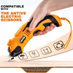 Electric Scissors for Cutting Fabric, Cardboard & Plastic – Rechargeable Cordless Electric Scissors Cutter with 2 Blades – Ideal for Crafting, Box Shredding & Tailoring
