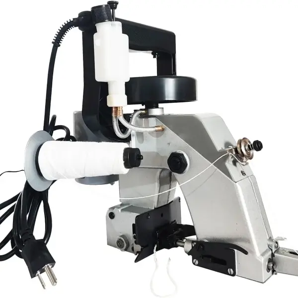 INTBUYING Portable Bag Sack Sewing Stitching Machine, Manual Electric Bag Closer, Industrial Bag Closing Machine Woven Bag Closer Stitcher Sewing Tool 110V for Bag Sealing