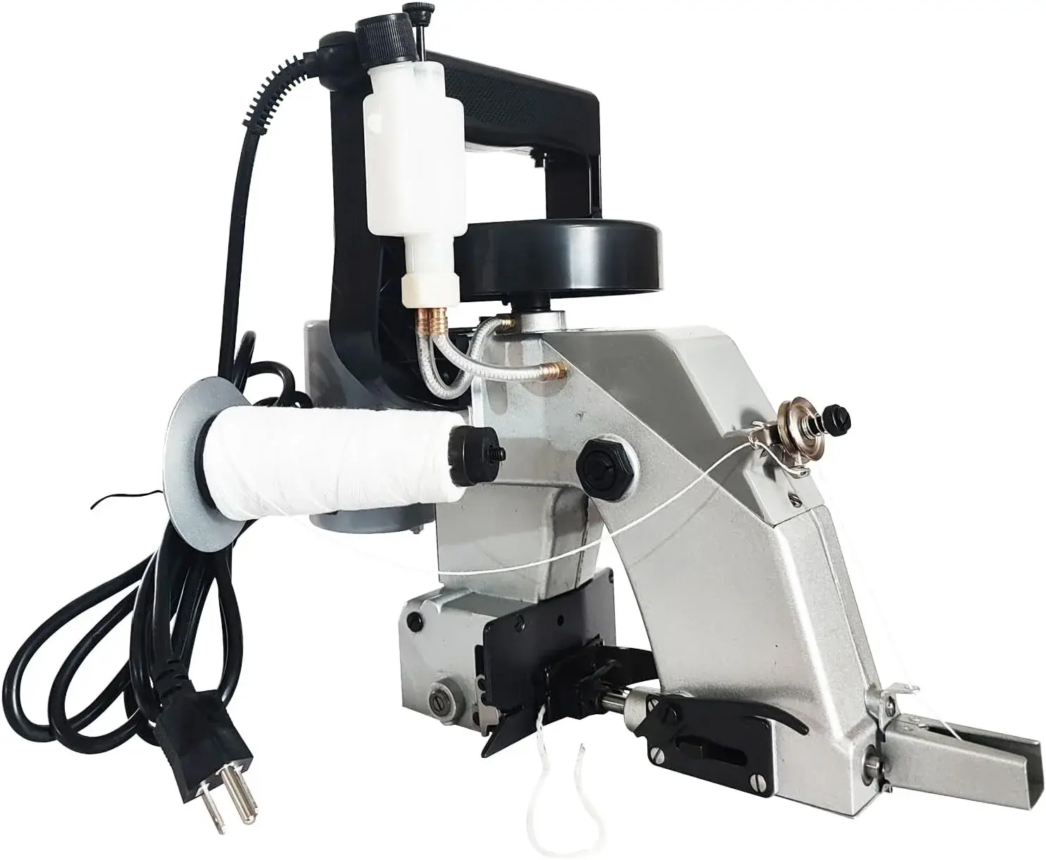 INTBUYING Portable Bag Sack Sewing Stitching Machine, Manual Electric Bag Closer, Industrial Bag Closing Machine Woven Bag Closer Stitcher Sewing Tool 110V for Bag Sealing