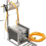 Stainless Steel Boot Washer with Water Spray Gun, Three-Sided Hard Brushes, Effective Mud Snow Dust Cleaning Tool for Outdoor Footwear