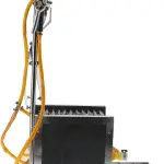 Stainless Steel Boot Washer with Water Spray Gun, Three-Sided Hard Brushes, Effective Mud Snow Dust Cleaning Tool for Outdoor Footwear