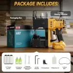 Cordless Bag Sewing Machine Compatible with Dewalt 20V Max Battery, Auto Heavy-duty Bag Closing Machine, Portable Industrial Bag Sewer for Sack Woven Bag Kraft Paper Bag Sealing, Tool Only