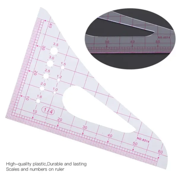 4PCS Curve Ruler Set,Plastic Sewing Grading Tools,Pattern Making for Clothing Design Cutting Proofing,Tailoring Drafting Supplies