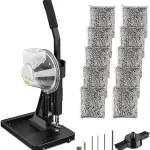 Yescom Grommet Tool Kit with 10000 pcs 3/8" Grommets Semi Automatic Grommet Press Machine for Fabric Tarp Banner Print YES0500