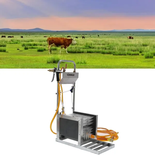 Automatic Stainless Steel Rain Shoes Scrubber Machine for Livestock Farm - Efficient Boot Cleaning Device for Farmers and Outdoor Workers