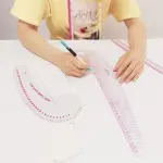 HLZC French Curve Ruler for Pattern Making, 15 Pieces Clear Sewing Ruler Set for Beginners Tailors Designers