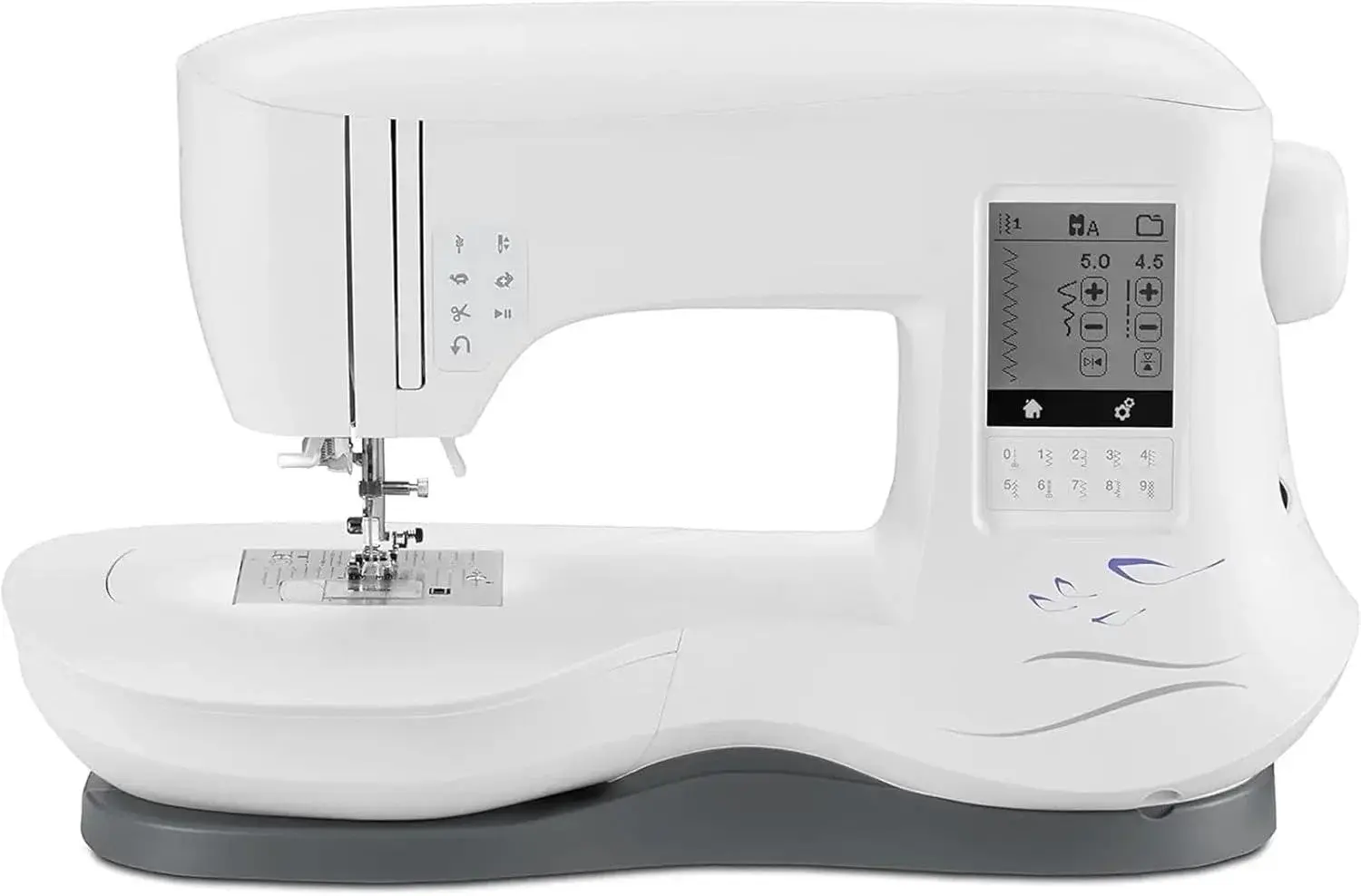 Sewing Machine, Embroidery Machine With 200 Built-In Embroideries, LCD Touch Screen, & 250 Built-In Stitches - Sewing Made Easy