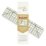 Madam Sew Hot Hem Ruler for Sewing and Quilting – Non-Slip Ironing Hot Ruler and Pleats with Dry or Steam Iron on Quilt Blocks and Clothes - 10" x 2.5" Hem Gauge