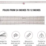 SINGER Quilting Tool Kit with 24-Count Fabric Clips, 24-Inch Folding Ruler, and 45mm Rotary Cutter - Quilting Supplies for Patternmaking, Sewing, Fabric Work