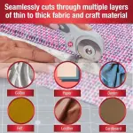SINGER Quilting Tool Kit with 24-Count Fabric Clips, 24-Inch Folding Ruler, and 45mm Rotary Cutter - Quilting Supplies for Patternmaking, Sewing, Fabric Work