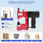 Portable Electric Sewing Machine, Handheld Electric Bag Closer Stitcher Packing Machine, 1800 Rpm Stitching Tool, for Woven Bags, Cloth Bags, Paper Bags, Leather Materials