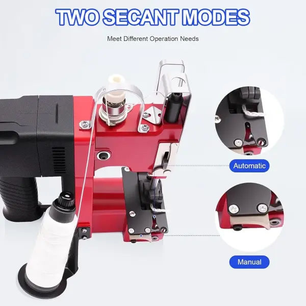 Portable Electric Sewing Machine, Handheld Electric Bag Closer Stitcher Packing Machine, 1800 Rpm Stitching Tool, for Woven Bags, Cloth Bags, Paper Bags, Leather Materials