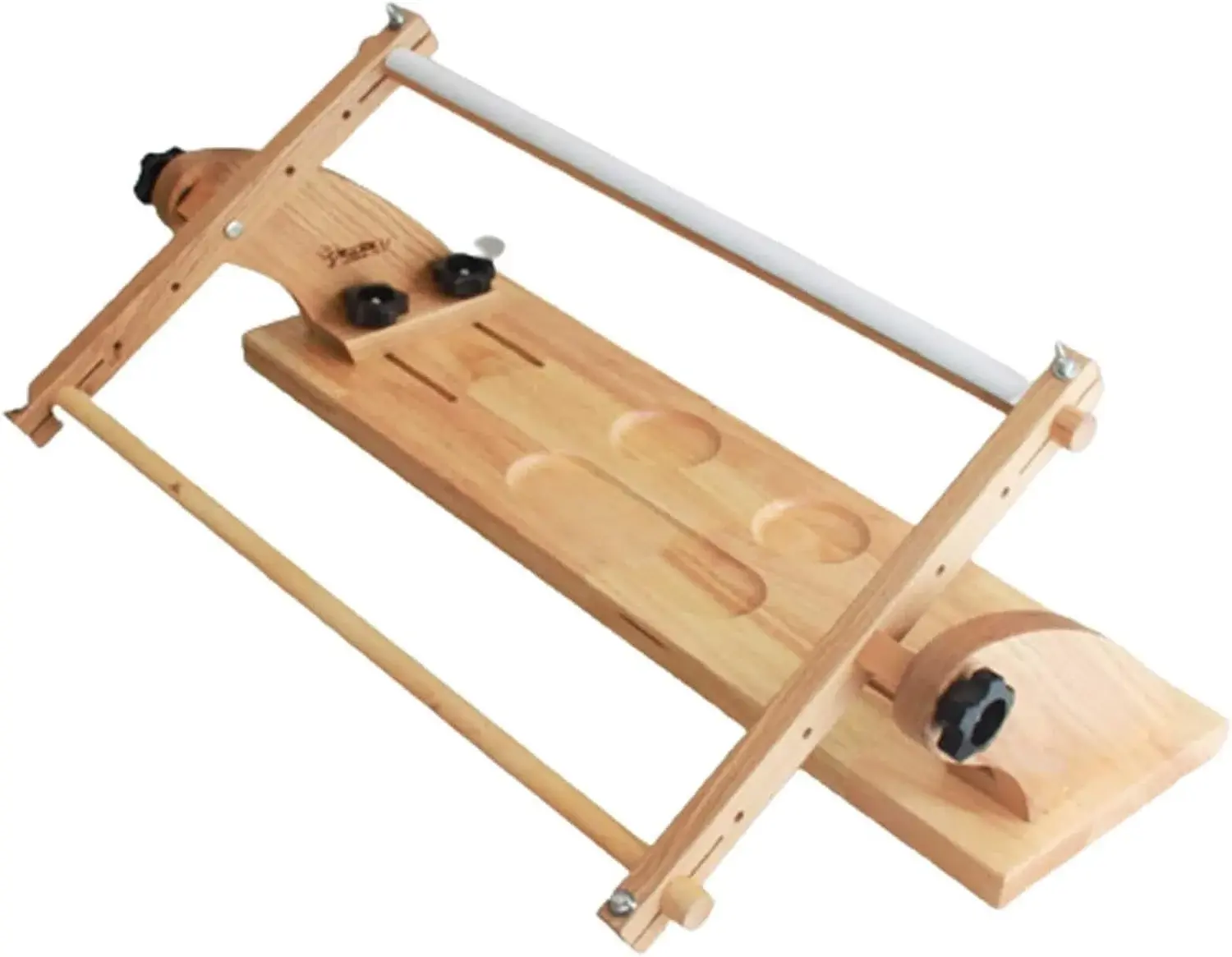 Adjustable Wood Embroidery Stand with Rotating Lap Frame, Ideal for Cross Stitch, Tapestry, and DIY Sewing Projects