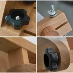 Adjustable Wood Embroidery Stand with Rotating Lap Frame, Ideal for Cross Stitch, Tapestry, and DIY Sewing Projects