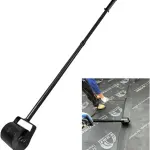 16.5 Lbs Heavy Duty Roof Seam Roller, 52" Handle for Waterproof Membrane | Solid steel roller core,Extended Handle,Heat resistant, Ideal for TPO, SBS, bitumen seams